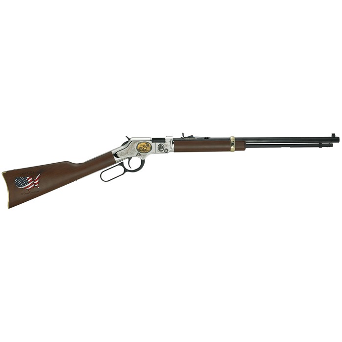 Henry H004CM2 Golden Boy Coal Miner Tribute II 22 Short Caliber Lever Action Rifle, 16 LR/21 Short Capacity, 20" Octagon Barrel, Nickel-Plated Finish & American Walnut Stock