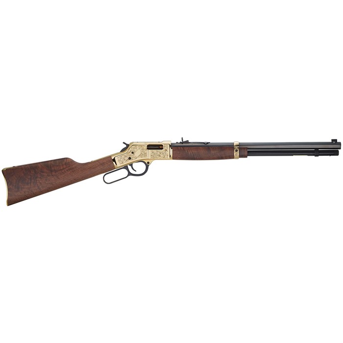 Henry H006CD3 Big Boy Deluxe 3rd Edition 45 Colt (LC) 10+1 20" Blued Octagon Barrel Polished Brass Engraved Metal American Walnut Right Hand - Henry Repeating Arms - 45