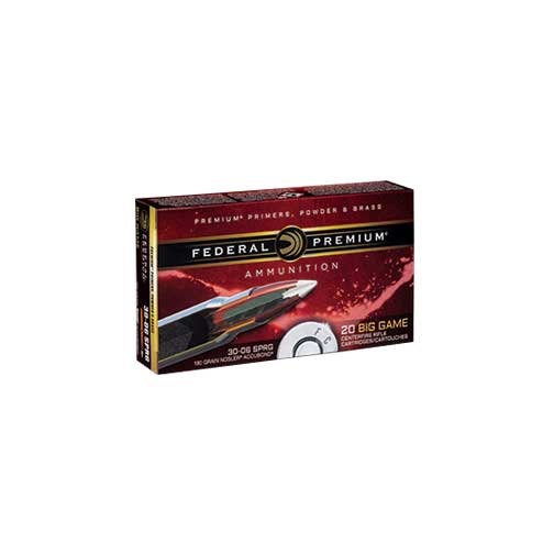 Federal P3006A1 Premium 30-06 Springfield 180 grain Nosler Accubond Ammo