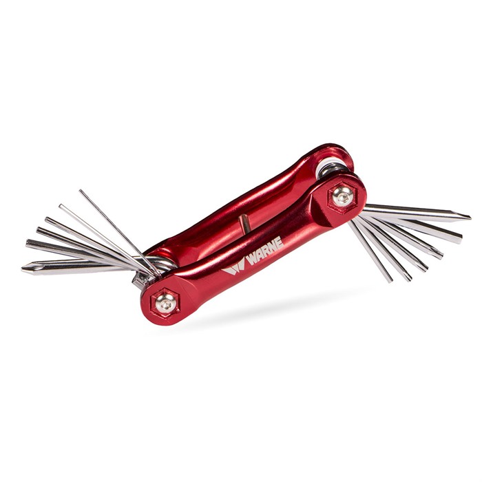 Warne RT1 Range Tool, 12 Bits, Aluminum Handle, Chrome-Vanadium Steel