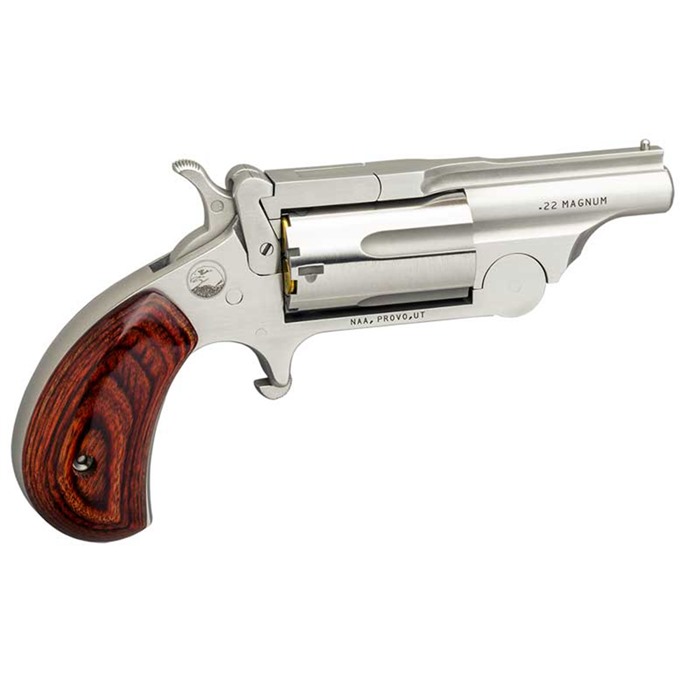 North American Arms NAA-22M-BTII 22 Mag Revolver 1 5/8" Stainless 5-Rd