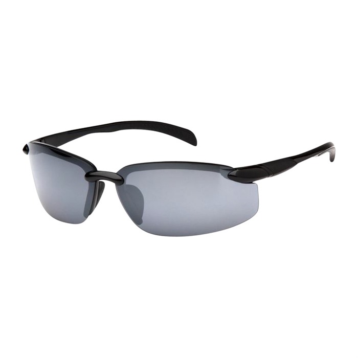 PYRAMEX SAFETY PRODUCTS WAVERTON SILVER MIRROR LENS W/ BLACK FRAME