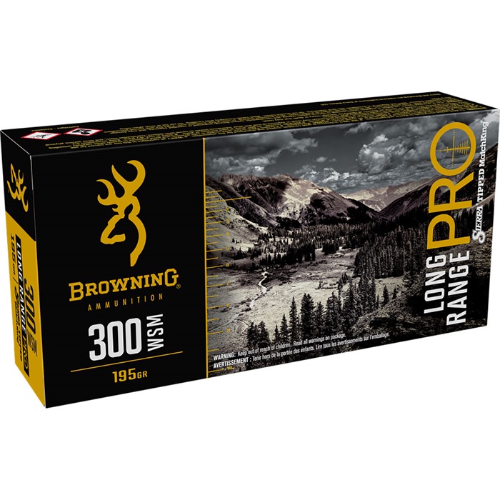 Browning Long Range Pro 300 WSM 195 gr Sierra MatchKing BTPT Ammo