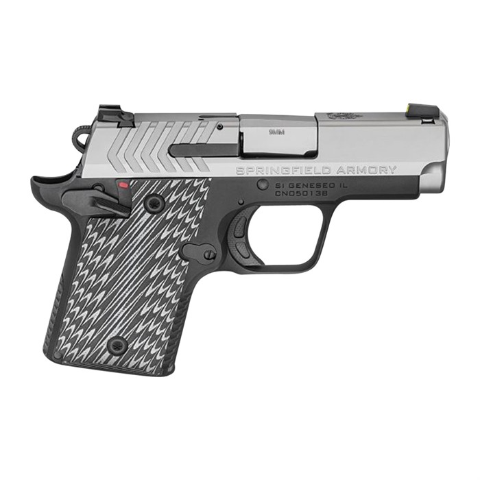 Springfield 911 9mm Pistol: Lightweight, Accurate, 3-inch Stainless Steel Barrel, Viridian Green Grip Laser