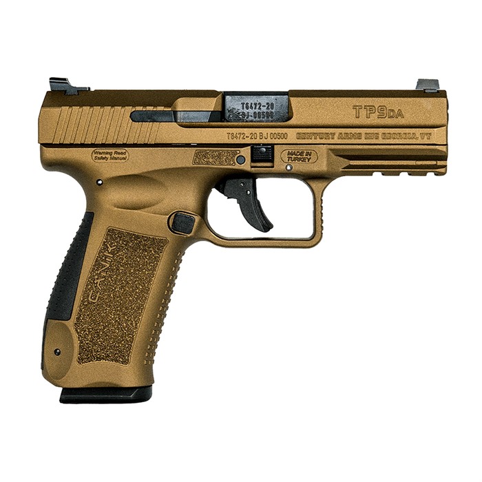 Canik TP9DA 9mm Pistol 4.07" Barrel Burnt Bronze HG4873B-N