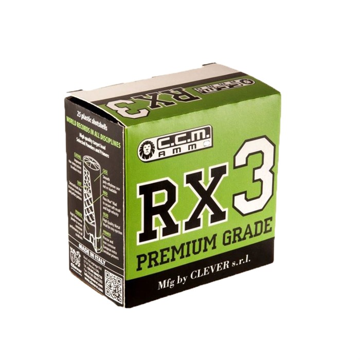 RX 3 PREMIUM GRADE 12 GAUGE 2-3/4'' #8 SHOT SHOTGUN AMMO