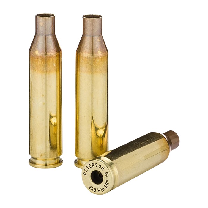 Peterson PCC243SRP500 .243 Win Brass SRP 500/Box