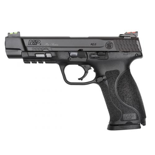 Smith & Wesson Performance Center M&P M2.0 Pro 9mm Luger 5" 17+1 Matte Black Armornite Stainless Steel Slide Black Polymer Grip