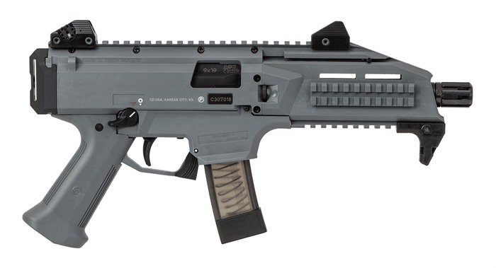 CZ-USA 91356 Scorpion EVO 3S1 9mm 7.75" Gray 20rd Semi-Auto