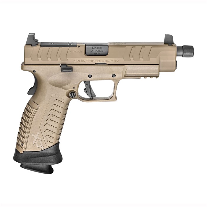 Springfield Armory XD-M Elite OSP 9mm, 5.28" Threaded Barrel, Desert FDE Finish, Suppressor Sights, 22-Round Magazines, 8.6" Length