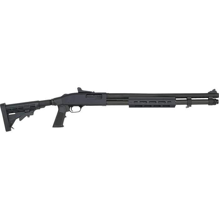 Mossberg 50769 590A1 Tactical 12 Gauge 3" 8+1 20" Cylinder Bore Barrel Black Parkerized Rec with Ghost Ring Sight 6 Position Stock Includes M-LOK Handguard