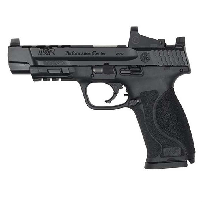 Smith & Wesson M&P Performance Center M2.0 9mm Luger 5" Ported Barrel 17+1 Black Polymer Frame Picatinny Rail Optic Cut Armornite Slide Crimson Trace Red Dot