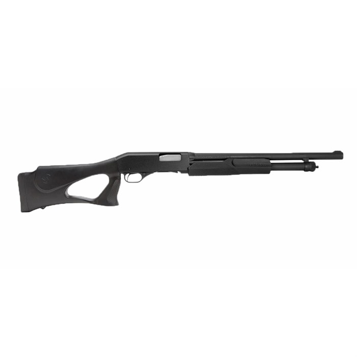 Stevens 23247 320 Security 20 Gauge 3″ 5+1 18.50″ Matte Black Chrome Lined Barrel, Fixed Thumbhole Stock, Bead Sight | USA Gun Store