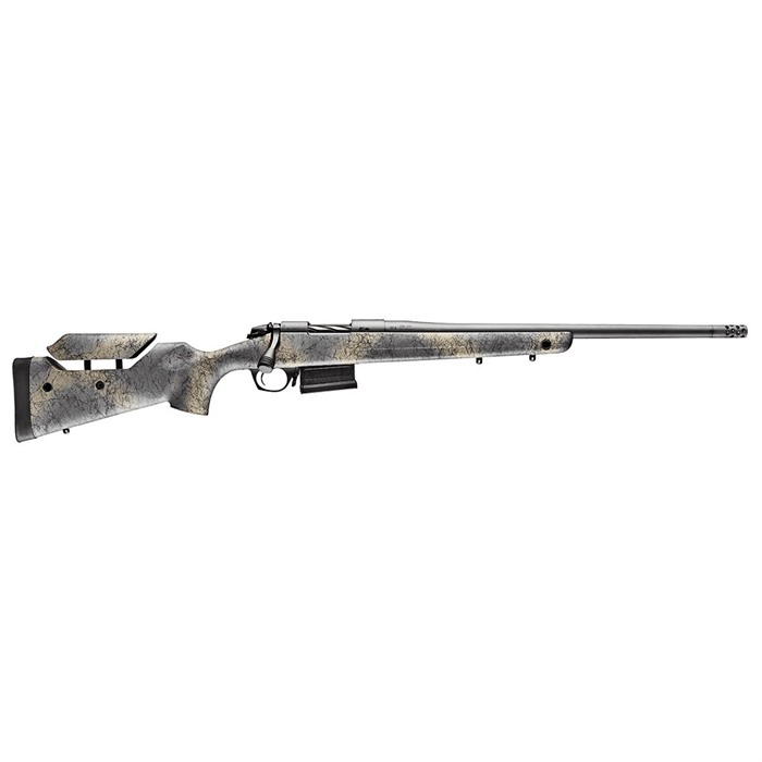 Bergara B-14 Wilderness Terrain 28 Nosler 5+1 26" Threaded Barrel Sniper Gray Cerakote Woodland Camo Molded Stock