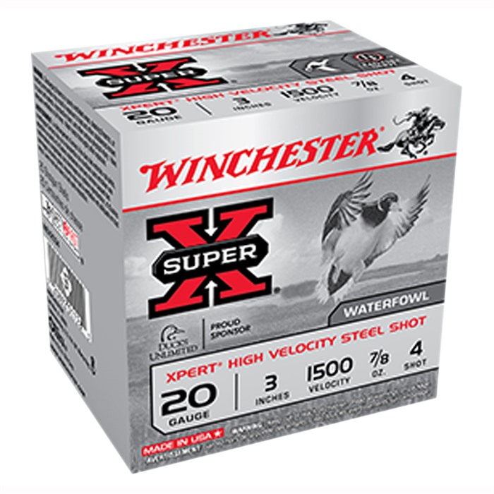 Winchester Super X Xpert 20 Gauge 3.50" 7/8 oz 1500 fps 4 Shot HV Shotgun Ammo