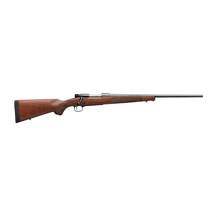 Winchester 535200299 Model 70 Featherweight, 6.8 Western, 3+1 Capacity, 24" Brushed Polish Blued Barrel, Satin Walnut Stock, Right Hand, MOA