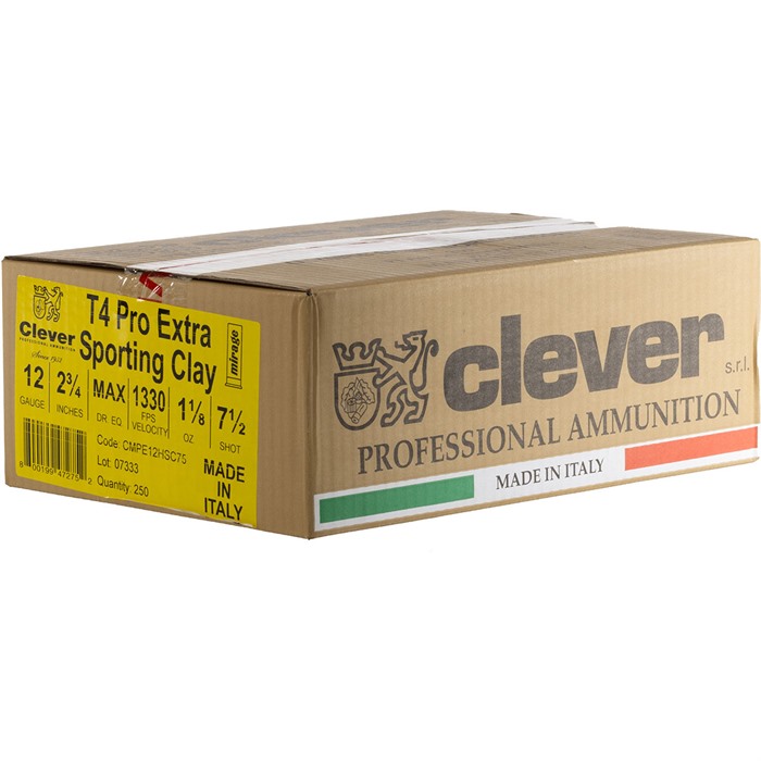 Mirage PRO Extra T4 12 Gauge 2-3/4" #7.5 Shot Shotgun Ammo E12HSC75