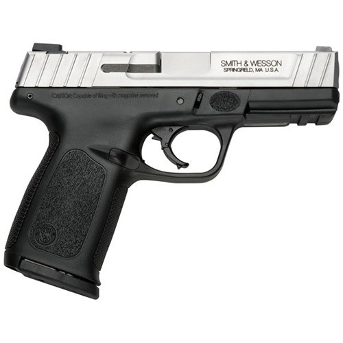 Smith & Wesson 123900 SD VE 9mm Luger Stainless Steel 4" Barrel 10+1, Black Polymer Frame, Picatinny Acc. Rail, Satin Stainless Steel Slide, Textured Polymer Grip