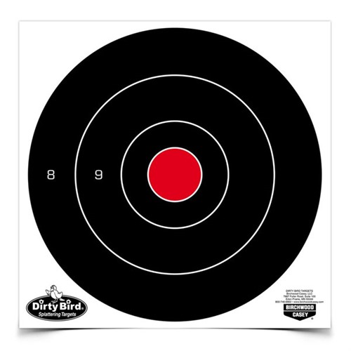 BIRCHWOOD CASEY DIRTY BIRD 8" BULL'S-EYE TARGET 200 SHEET PACK