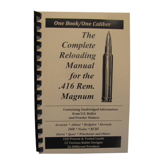 LOADBOOKS USA LOADBOOKS .416 REMINGTON MAGNUM EACH