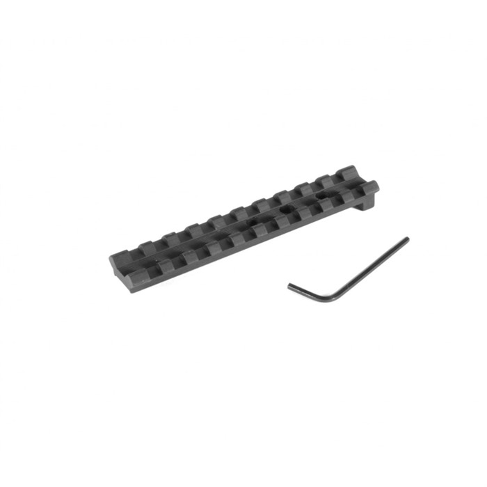 EGW EGW49100 S&W Revolver Picatinny Rail Scope Mount 0 MOA Black Aluminum