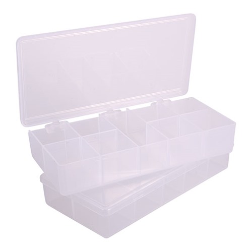 BROWNELLS STORAGE BIN 9 COMPARTMENT 7"X3-1/2"X1-1/4" 2 PACK