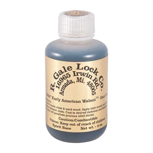 R. GALE LOCK CO. EARLY AMERICAN WALNUT STAIN 4 OZ.