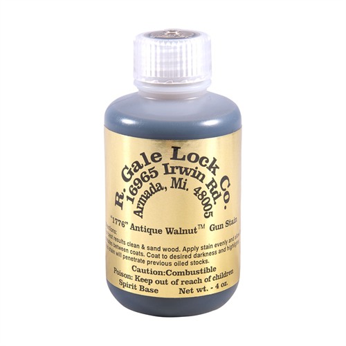 R. GALE LOCK CO. ANTIQUE WALNUT STAIN 4 OZ.