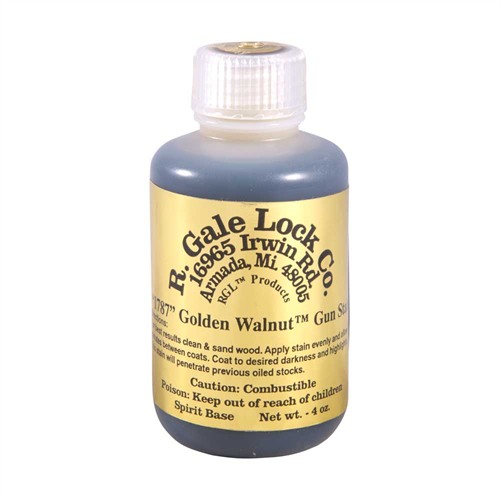 R. GALE LOCK CO. 1787 GOLDEN WALNUT STAIN 4 OZ.