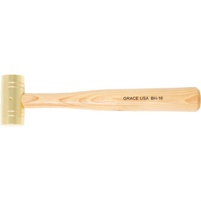 GRACE USA BH-16 16 oz Long Brass Hammer Gunsmith's Tool