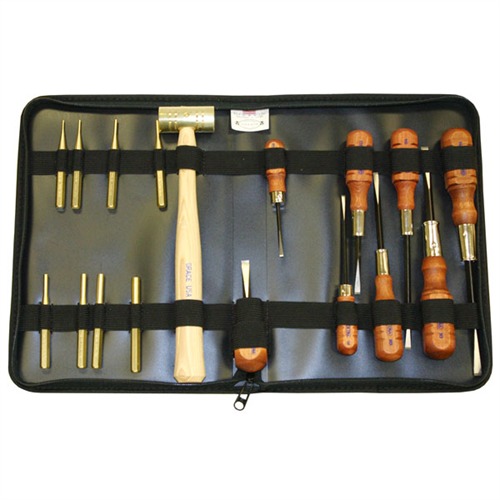Grace USA GRGCT17 Gun Care Tool Set with 17 Pieces in Zippered Case