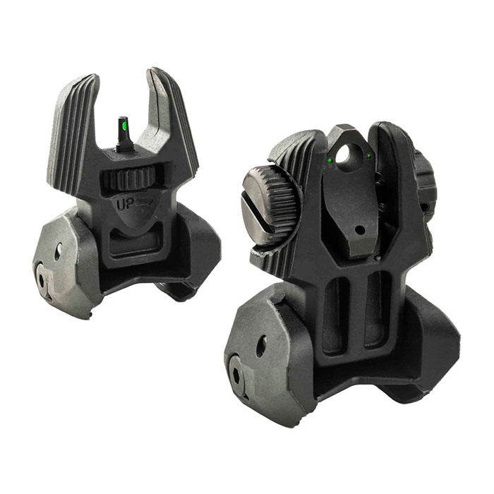 MEPROLIGHT FRBS SELF-ILLUMINATED FLIP BACKUP SIGHTS 2 DOT REAR-BLACK