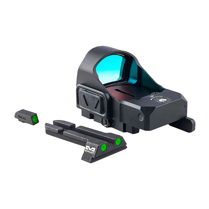 Meprolight 88070500 MicroRDS Red Dot Sight for Glock, 3 MOA, Black