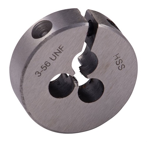 BROWNELLS ROUND WIRE GAUGE CARBON DIE 13/16 DIAMETER 3-56 THREAD