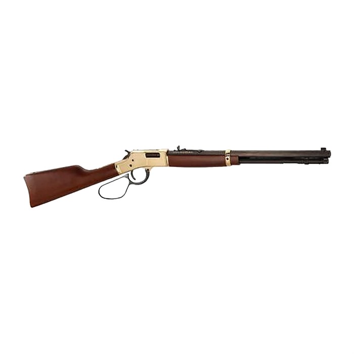 Henry H006MLGL Big Boy 38/357 Mag Caliber 10+1 Capacity 20" Blued Barrel Polished Brass Metal Finish American Walnut Stock & Large Loop