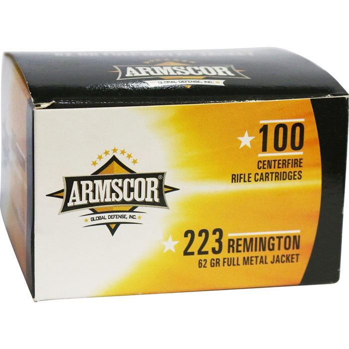 Armscor USA 223 REMINGTON 62GR FULL METAL JACKET 100/BOX