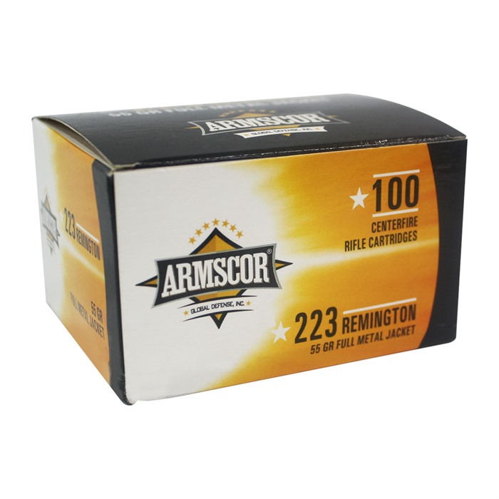 Armscor USA 223 REMINGTON 55GR FULL METAL JACKET 100/BOX