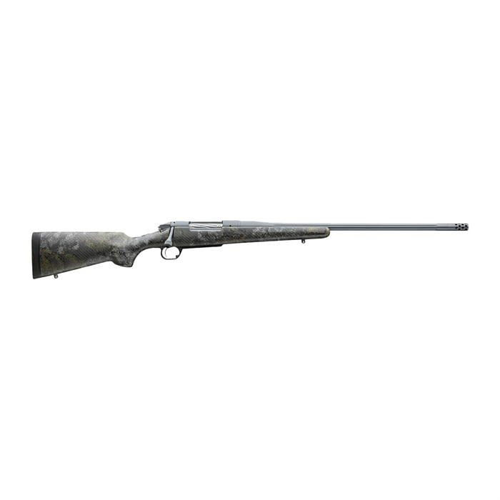 Bergara Rifles Premier Canyon 28 Nosler 5+1 22" Omni Muzzle Brake Barrel, Sniper Gray Cerakote, Swamper Rouge Camo Stock