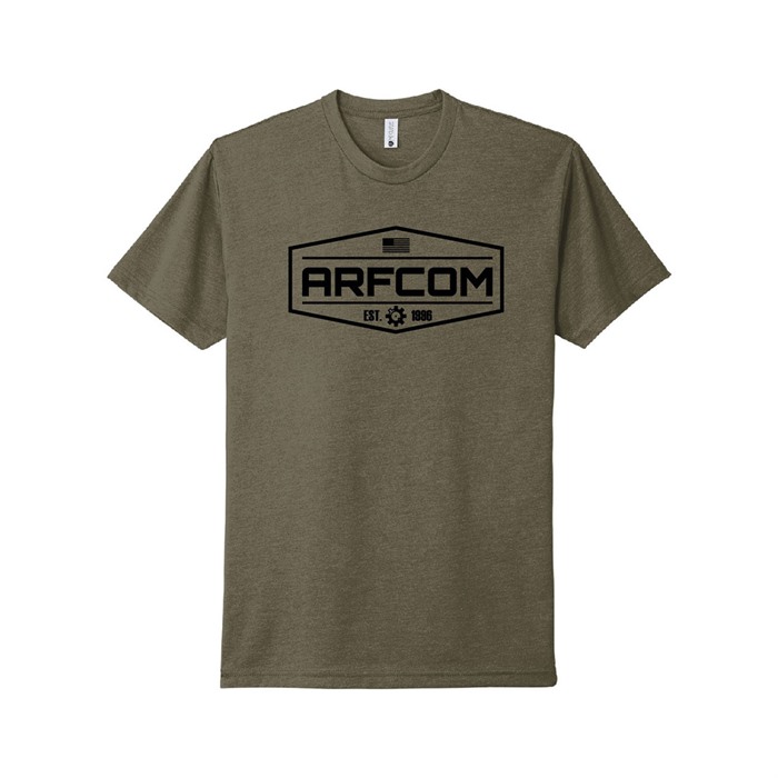 AR15.COM SHIELD LOGO UNISEX T-SHIRT OLIVE MEDIUM