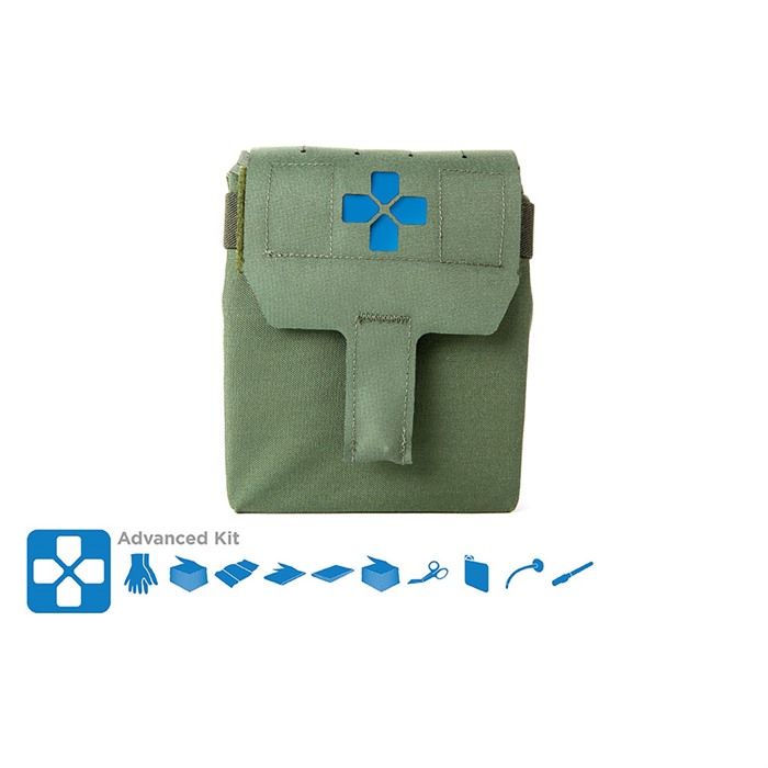 Blue Force Gear HW-TKN-MED-ADV-OD Trauma Kit Advanced OD Green - Blue Force Gear