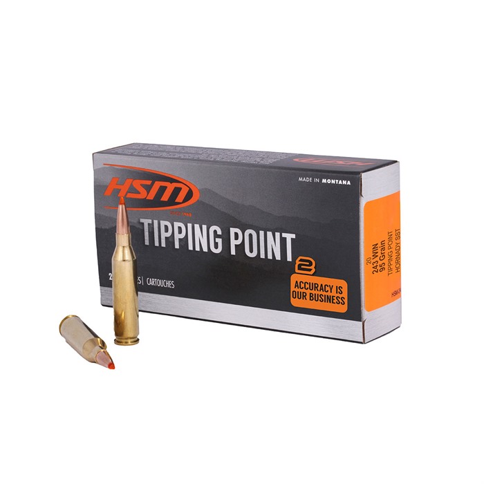 HSM 24322N Tipping Point Super Shock Tip 243 Win 95 gr Hornady SST 20...