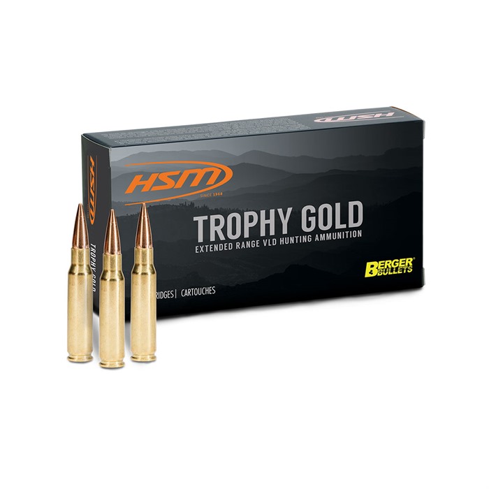 HSM Trophy Gold 28 Nosler 168GR Berger VLD 20RD 28NOSLER168VLD