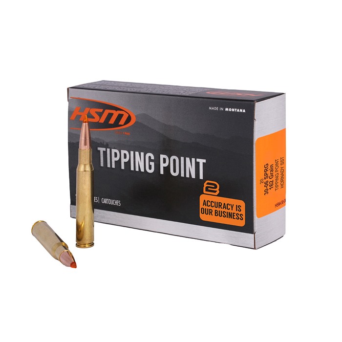 HSM 300646N Tipping Point 30-06 Springfield 165gr Hornady SST 20rd Box
