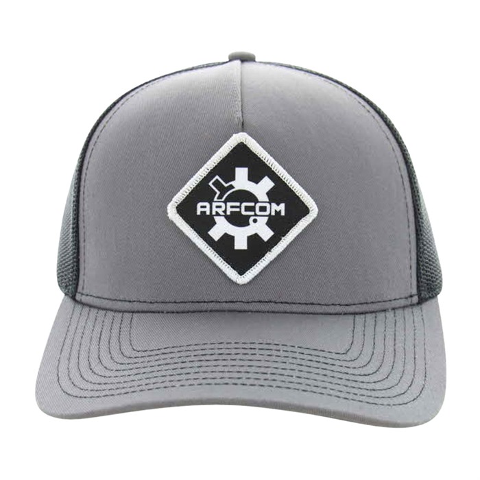 AR15.com OC571 Charcoal Snapback Hat with Black Mesh & Diamond Patch