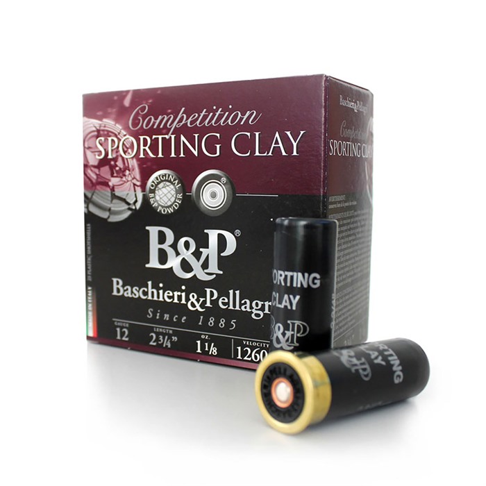 Baschieri & Pellagri 12B18SC8 12GA Sporting Clay Ammo 1 1/8oz 250rds