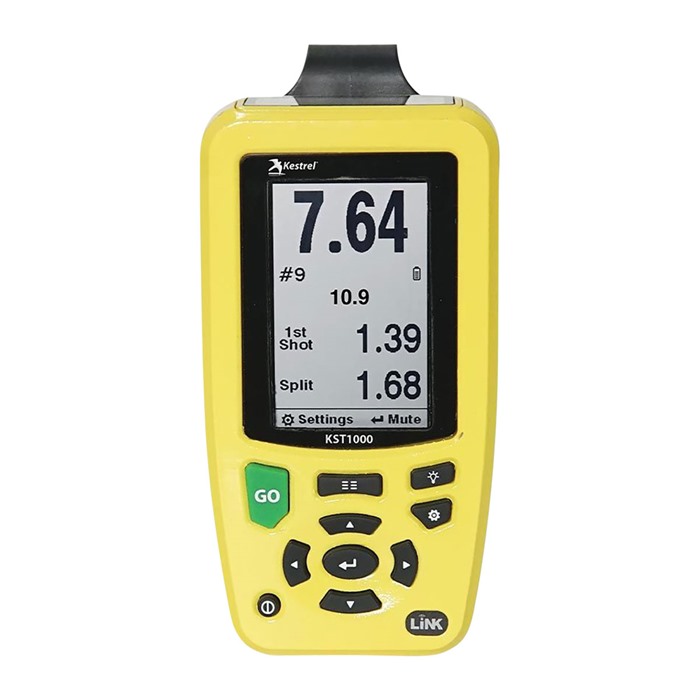 Kestrel 0740LYEL KST 1000 Shot Timer Bluetooth, IP67, 90hr Battery Life
