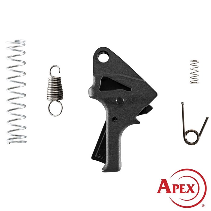 Apex Tactical 107-114-BLK S&W SDVE Flat-Faced Action Kit Black