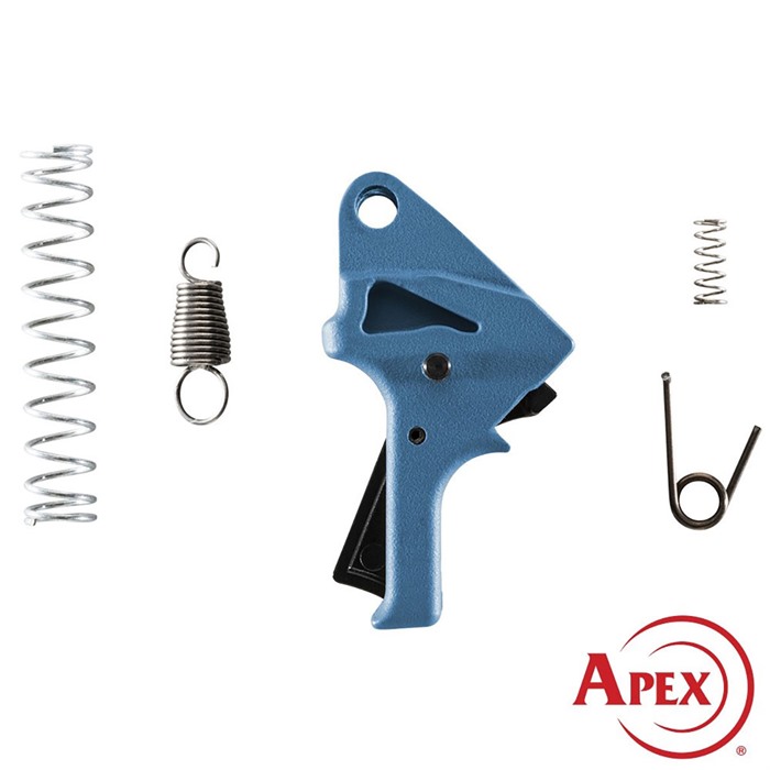 Apex Tactical 107-114-BLU S&W SDVE Flat-Faced Action Kit Blue