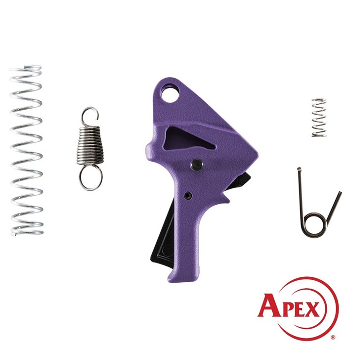 Apex Tactical 107-114-PUR S&W SDVE Flat-Faced Action Kit Purple