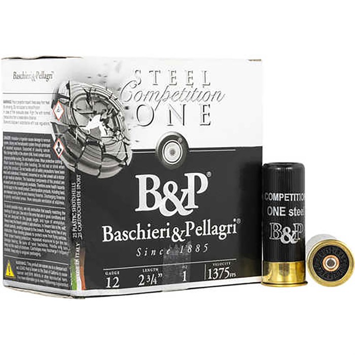 Baschieri & Pellagri 12B1GCP9 12 Gauge 2-3/4" 1oz #9 Steel Ammo 1375FPS
